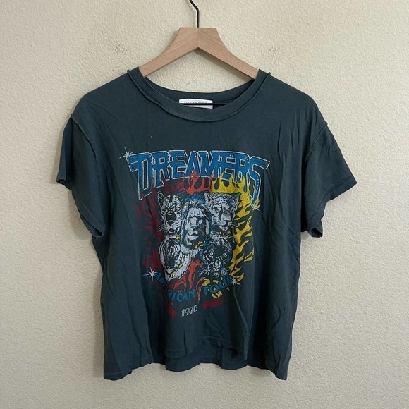 Daydreamer Dreamers American Tour 1976 Reverse Girlfriend Tee Vintage Black M - Picture 4 of 11